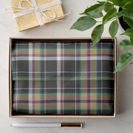Papel De Seda Padrão Tradicional de Tartan Verde-oliva Moderno 