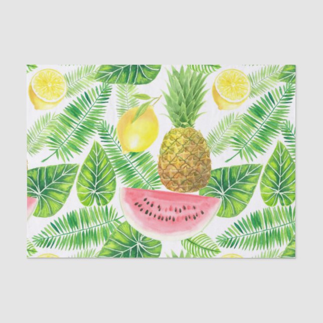 Papel De Seda Padrão tropical (Frente )