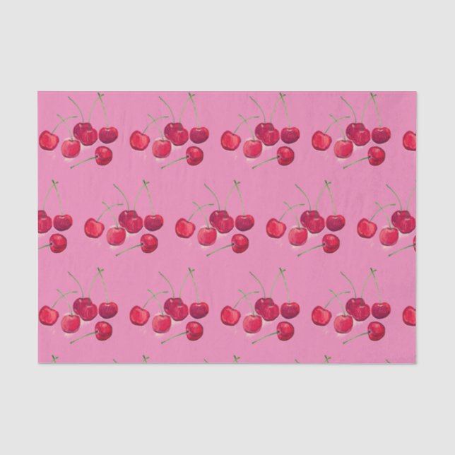 Papel De Seda Padrão tropical da Comida de fruta de água de cere (Frente )