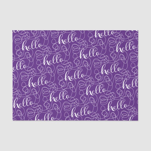 Papel De Seda Padrão uniforme branco de OLO com LINHAS (Frente )