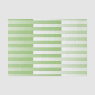Papel De Seda Padrão verde branco riscado