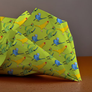 Papel De Seda Padrão Verde Brilhante Índio Brilhante Verde de Pa