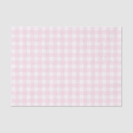 Papel De Seda Padrão Verificado bonito cor-de-rosa Gingham