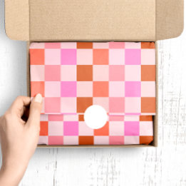 Papel De Seda Padrão Verificado de queda de outono Colorido