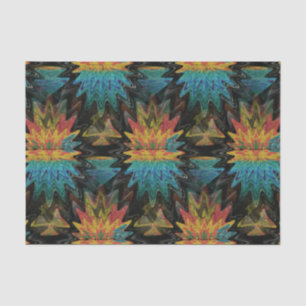 Papel De Seda Padrão Vermelho Sudoeste de Serape Tribal
