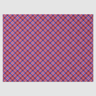 Papel De Seda Padrão Xadrez Azul Branco Vermelho Padrão Patrióti