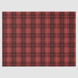 Papel De Seda Padrão Xadrez de Natal Vermelho Festivo de Inverno