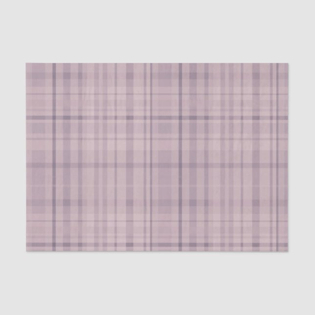 Papel De Seda Padrão Xadrez em Tons de Rosa e Roxo (Frente )