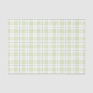 Papel De Seda Padrão Xadrez Jade Pálido