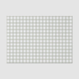 Papel De Seda Padrão Xadrez Verde Salvia