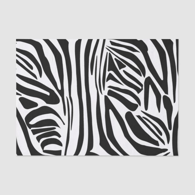 Papel De Seda Padrão zebra (Frente )
