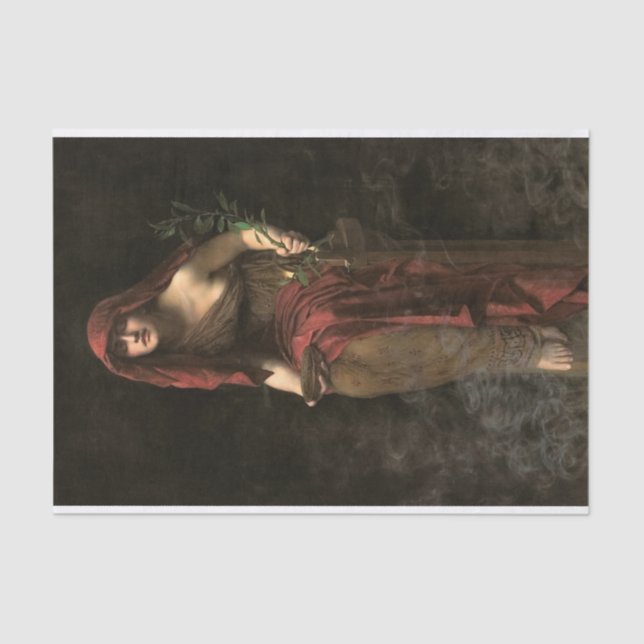 Papel De Seda Padre Delphi de John Collier (Frente )