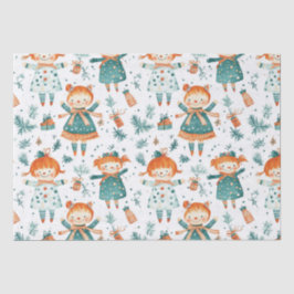 Papel De Seda Padrinha de Natal bonito