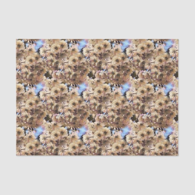 Papel De Seda Padrões de arte da Primavera rosa (Frente )