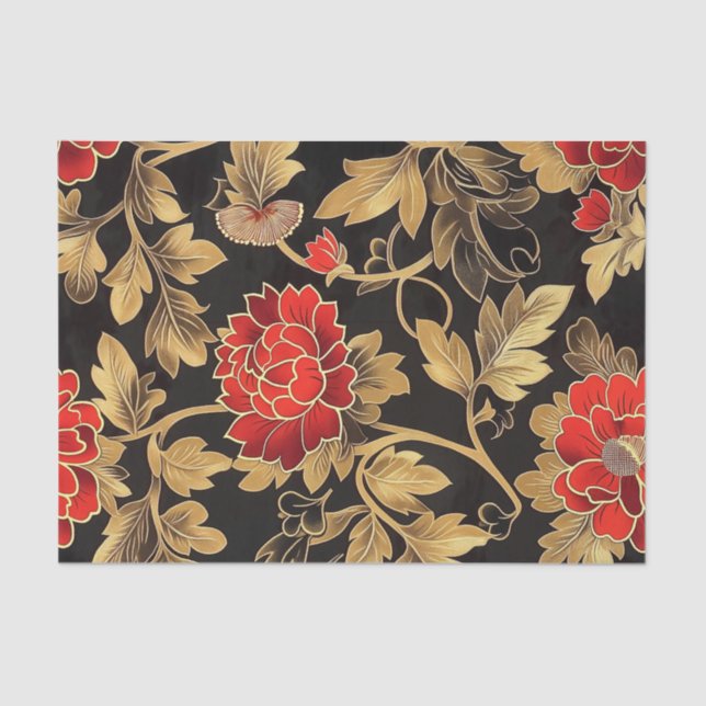 Papel De Seda Padrões de Chinoiserie1 (Frente )