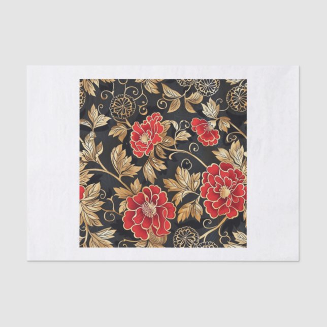 Papel De Seda Padrões de Chinoiserie5 (Frente )