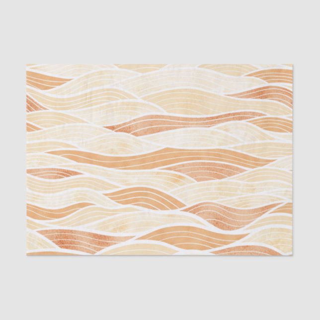 PAPEL DE SEDA PADRÕES DE ONDAS DE PÂNHARAS (Frente )