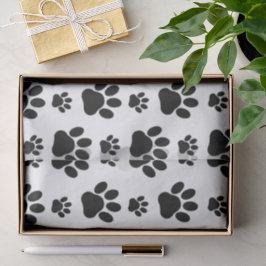 Papel De Seda Padrões de pata, patas de cão, impressões de pata,