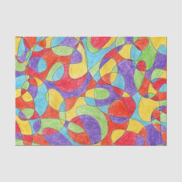 Papel De Seda Padrões de Portas de Crayon Desenhado à Mão
