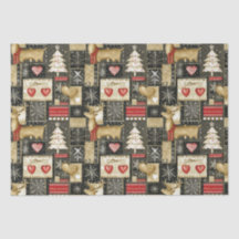 Padrões de renas de Natal bonitos