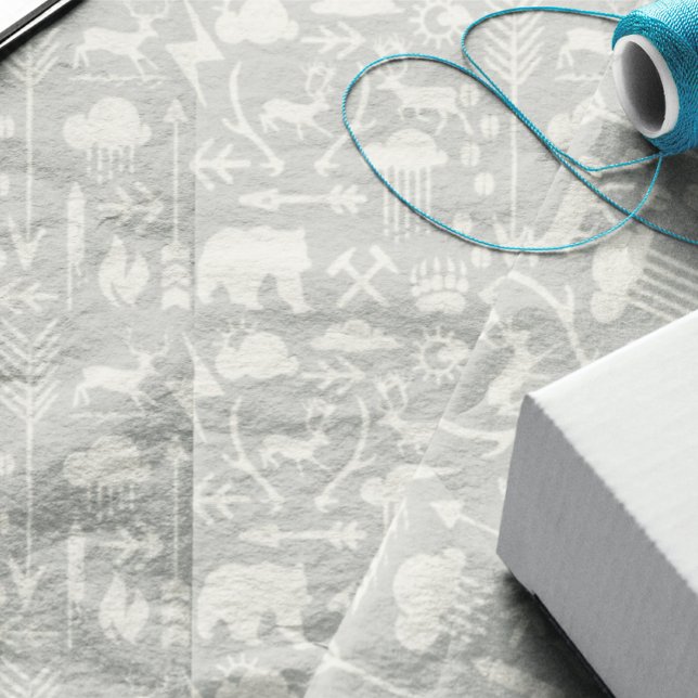 Papel De Seda Padrões de Ursos e Nuvens das Setas (This listing is for tissue paper but you can transfer design to any product.)