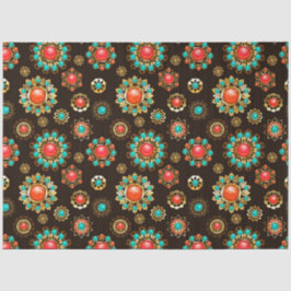 Papel De Seda Padrões Étnicos Sem Costura