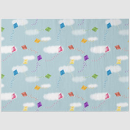 Papel De Seda Padrões para crianças de pipas voadoras de cor bra