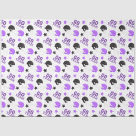 Papel De Seda Padrões roxas e negros de futebol americano