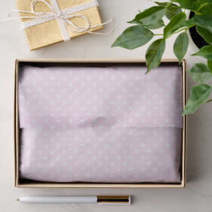 Papel De Seda Padrões Simples De Polkadots Brancos Em Rosa Pálid
