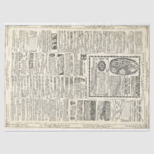 Papel De Seda Página de anúncio do vintage
