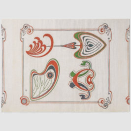 Papel De Seda Página de Combinações Ornementales de Mucha