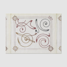 Papel De Seda Página de Combinações Ornementales de Mucha