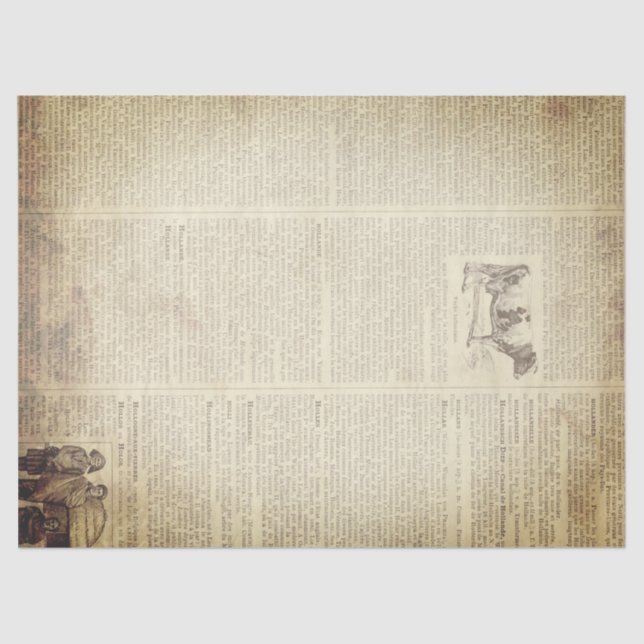 Papel De Seda Página francesa do dicionário do Grunge (Frente )