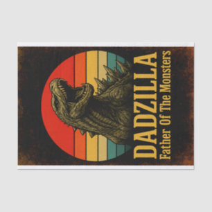 Papel De Seda Pai Dadzilla Do Dia de os pais Dos Monstros