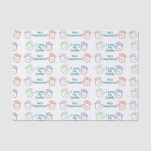 Papel De Seda Pai de amor - Mãos