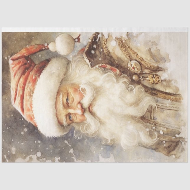 Papel De Seda Pai Natal (Frente )