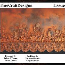 Painel Floral Rustic Copper & Lace EJ7 Decoupage