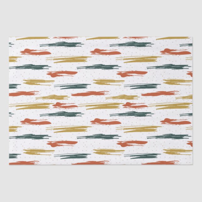 Papel De Seda Paint Abstrato Pattern (Frente )