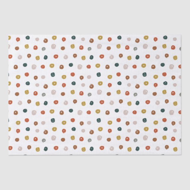 Papel De Seda Paint Abstrato Pattern (Frente )