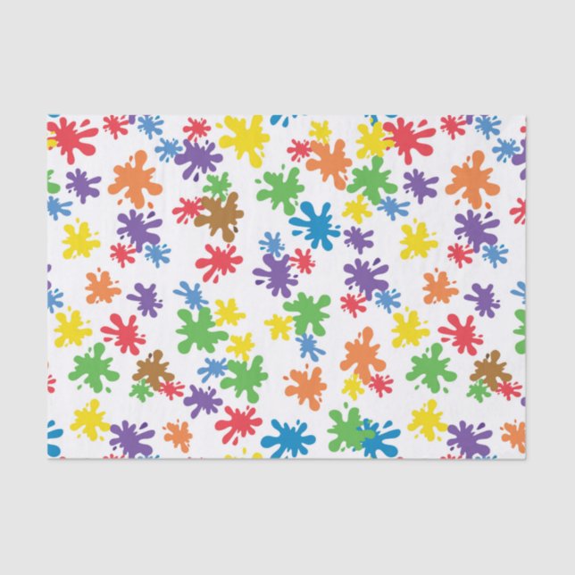 Papel De Seda Paint Splatter (Frente )