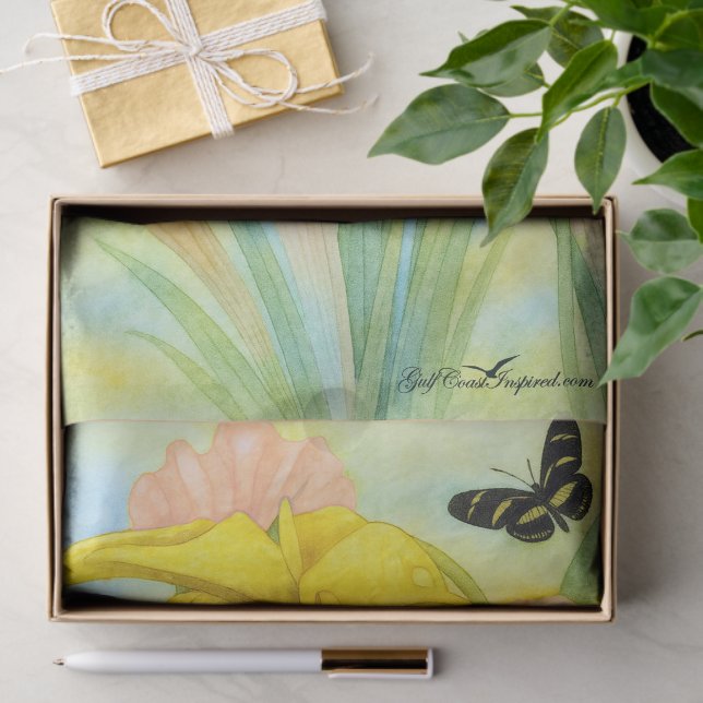 Papel De Seda Painted Petals Pitcher Tissue Paper (Presente)