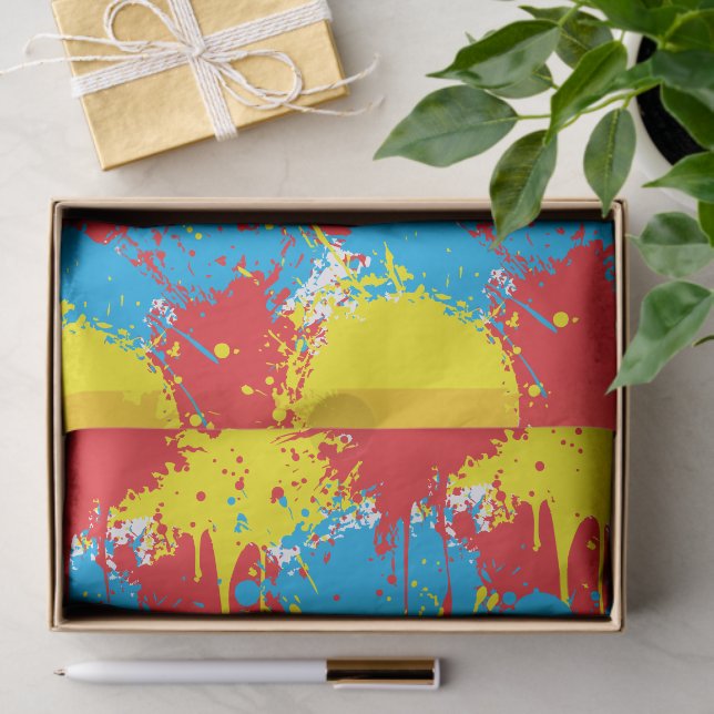 Papel De Seda Painting Party Kids Birthday (Presente)