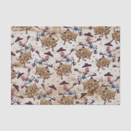 Papel De Seda País da equitação de Bull do vaqueiro do rodeio