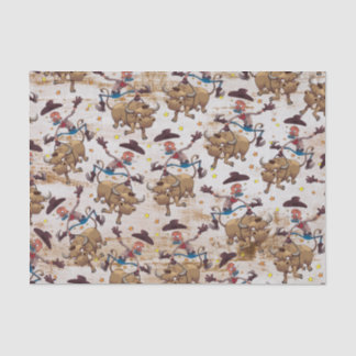 Papel De Seda País da equitação de Bull do vaqueiro do rodeio