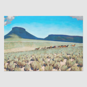 Papel De Seda “País do Cavalo Selvagem” por Maynard Dixon