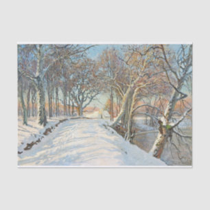 Papel De Seda Paisagem Coberta por Neve, Viggo Langer, Decoupage