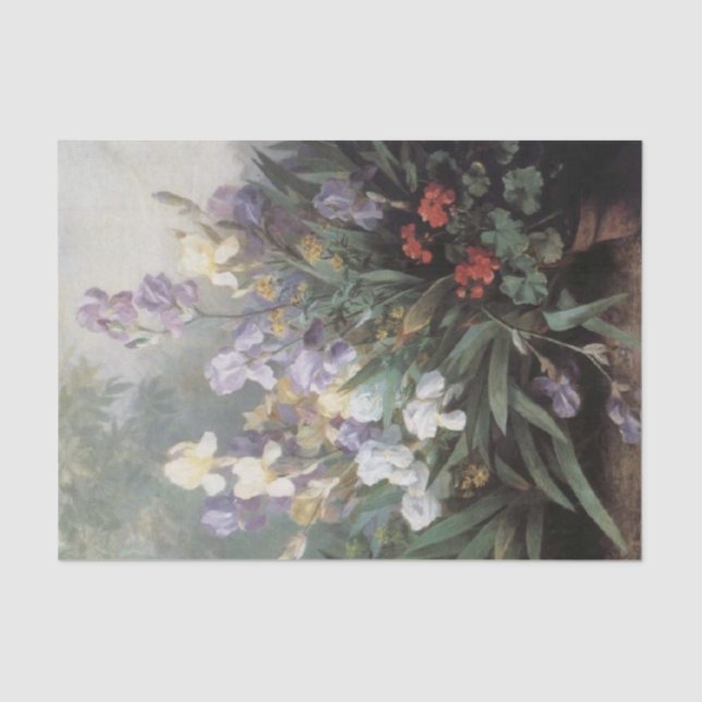 Papel De Seda Paisagem com irlandeses por Barbara Bodichon (Frente )