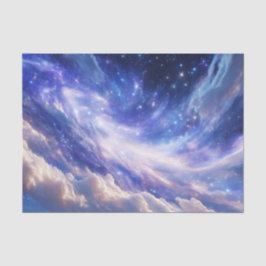 Papel De Seda Paisagem Cósmica: Nebulosa Inundada e Noite Estrel