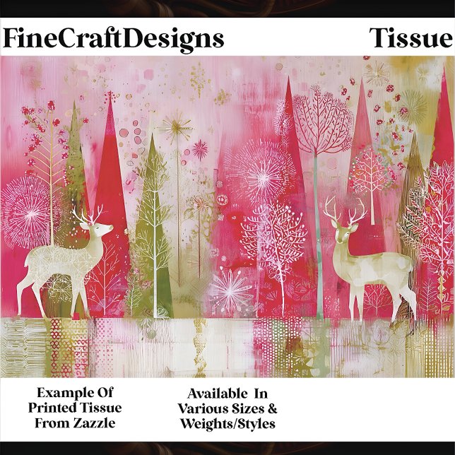 Papel De Seda Paisagem de Natal Abstrata Moderna EP5 Decoupage (Criador carregado)