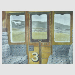 Papel De Seda Paisagem do trem (por Eric Ravilious)